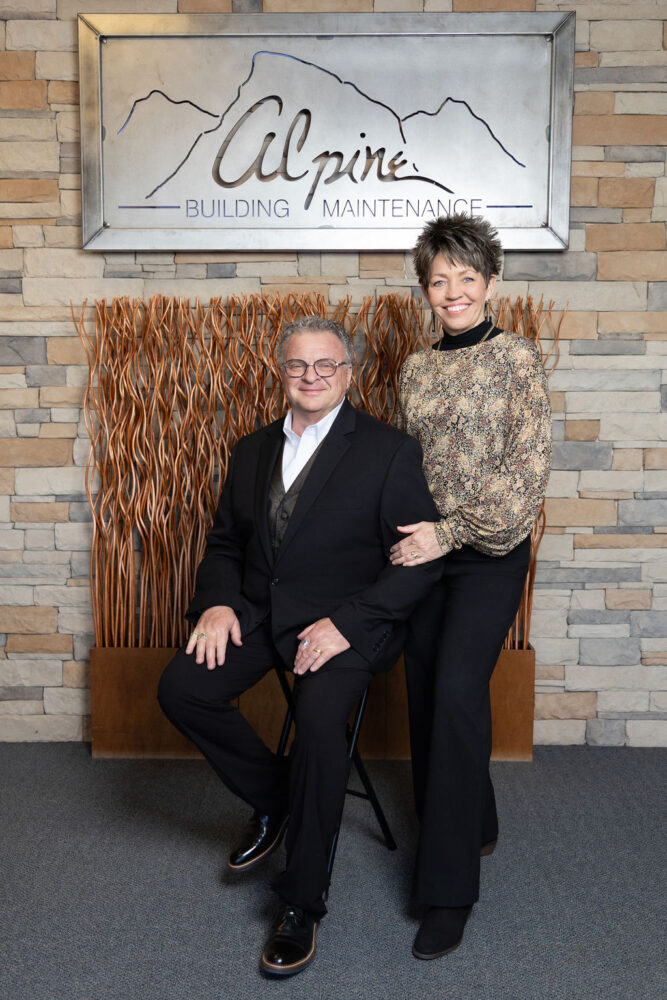 Perry and Lorna Hoover, owners of Alpine Building Maintenance & Supply